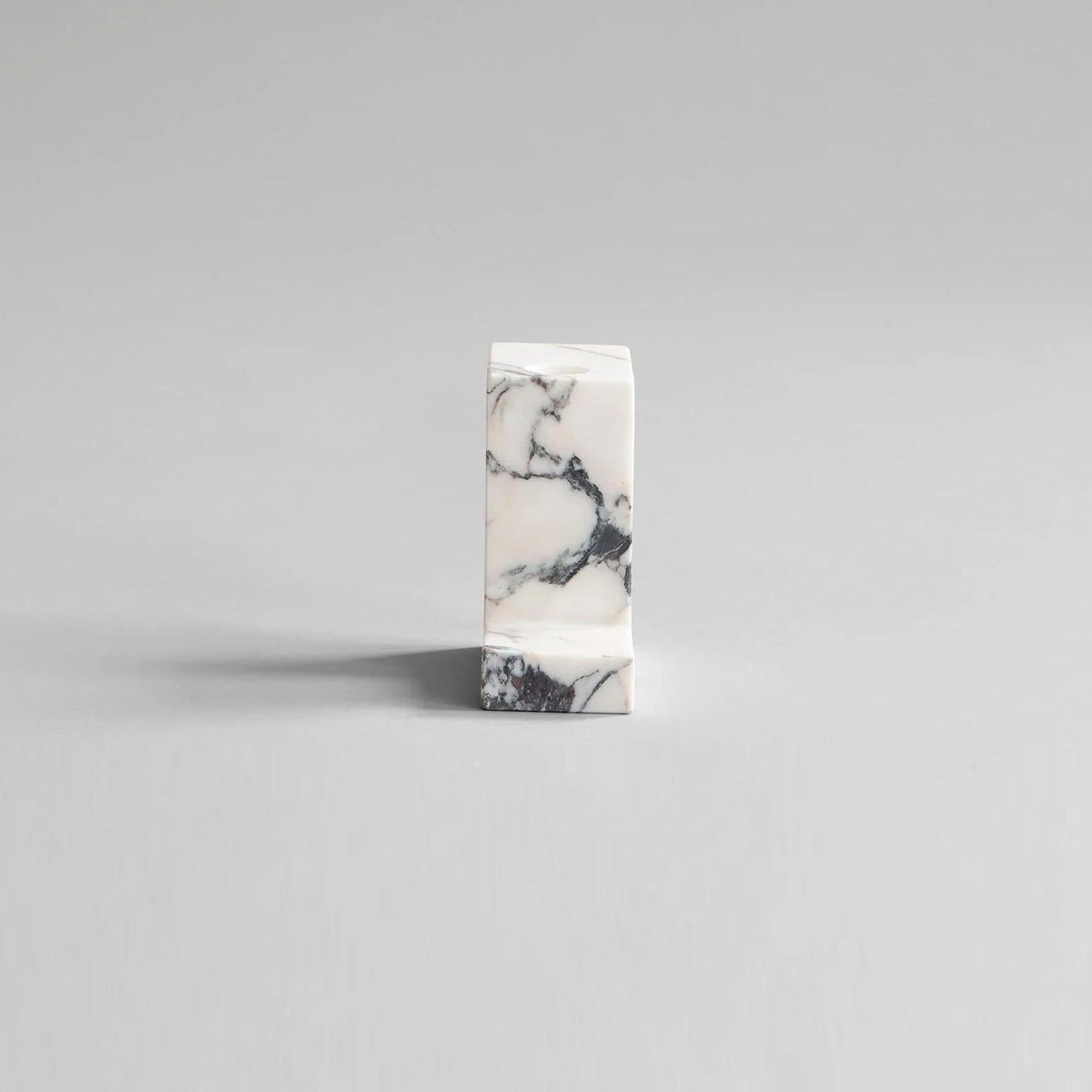 Brick Candle Holder, Tall - Calacatta